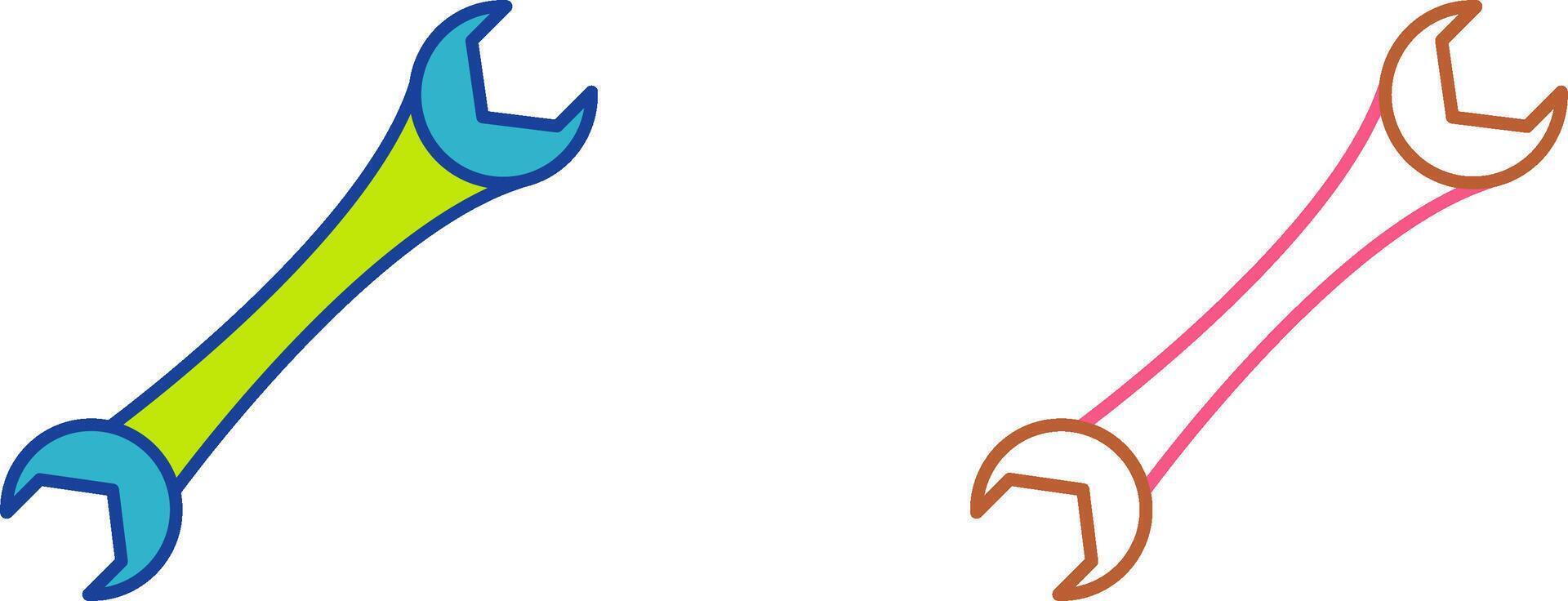 Spanner Icon Design vector