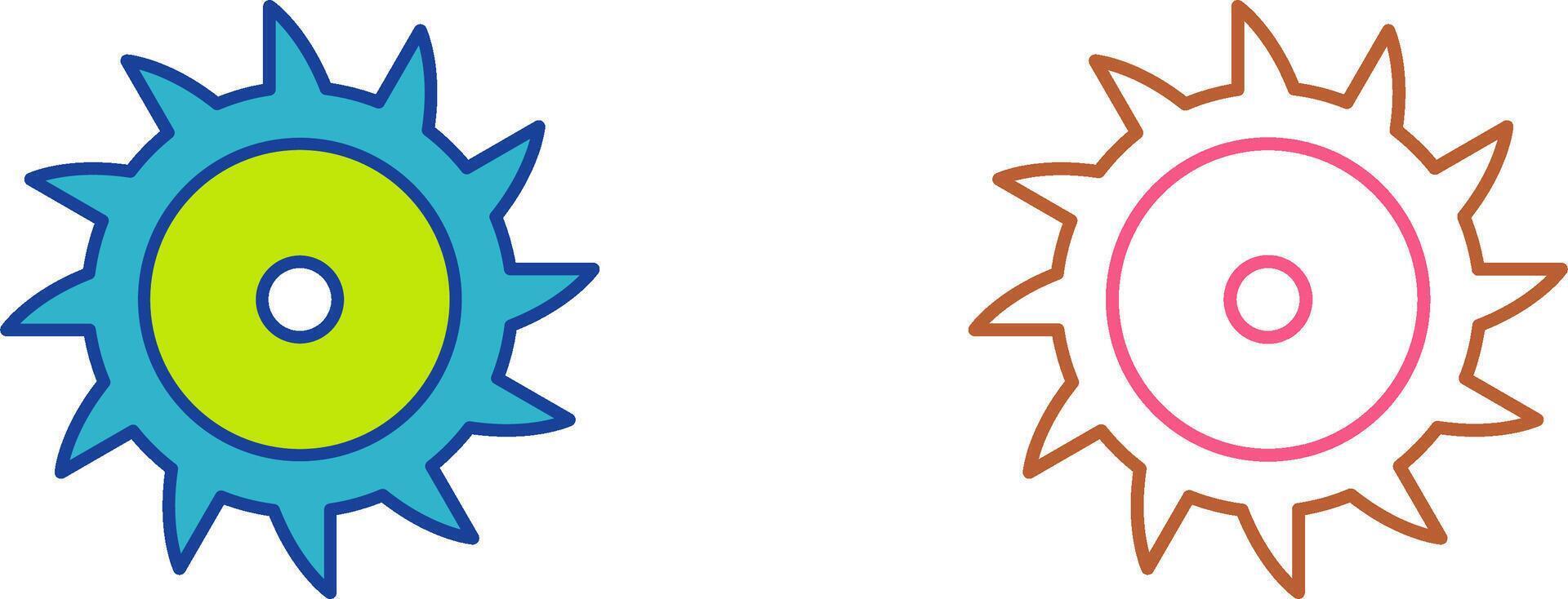 Saw Blade Icon Design vector