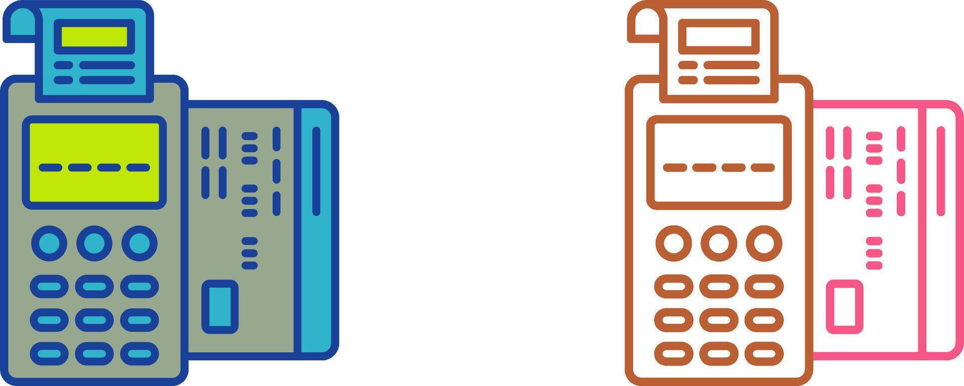 Pos Terminal Icon Design vector