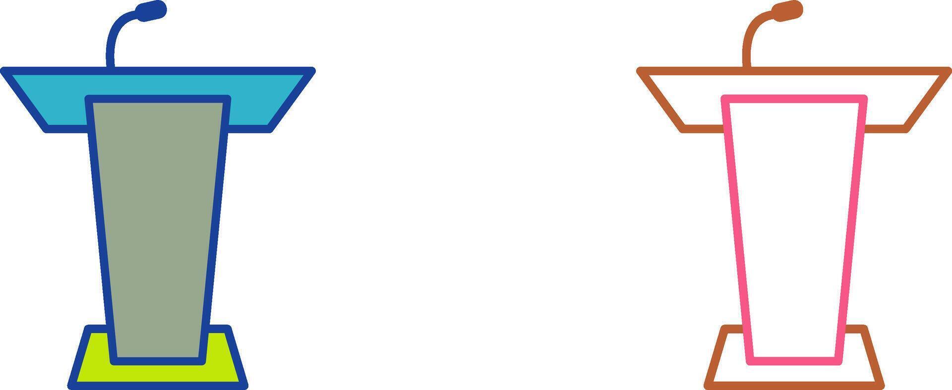 Podium Icon Design vector