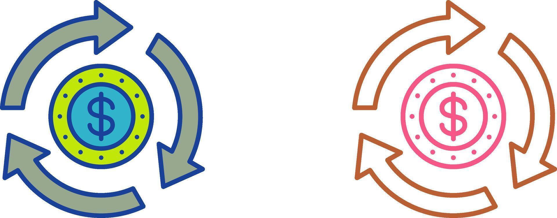 Turnover Icon Design vector