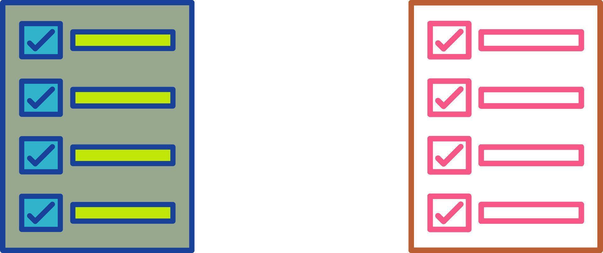 Filling Ballot Paper Icon Design vector