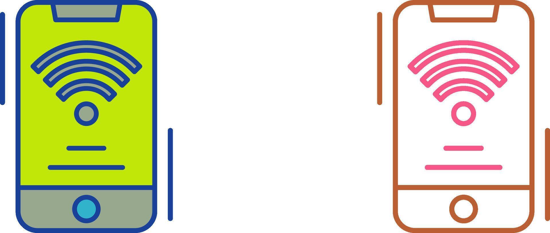 Wifi Signal Icon Design vector