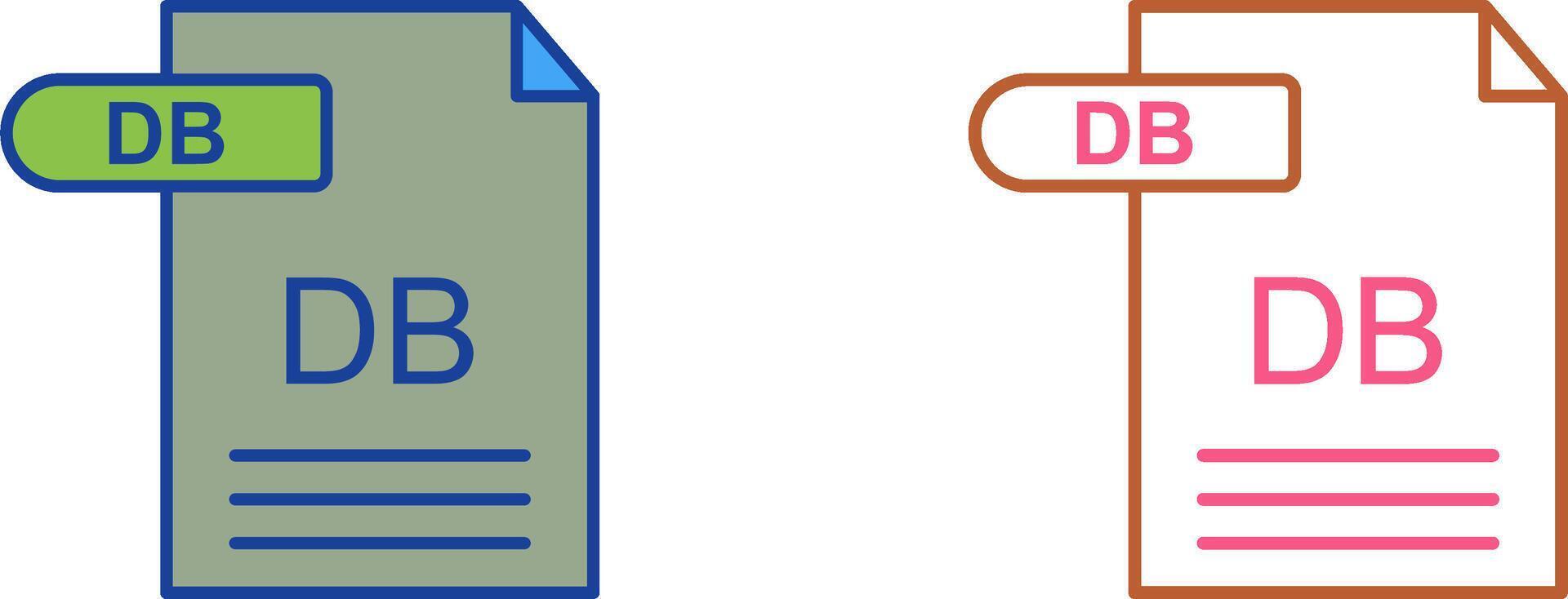 DB Icon Design vector