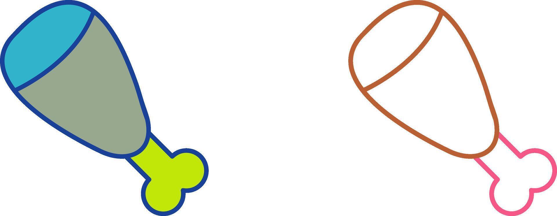Cooked Ham Icon Design vector