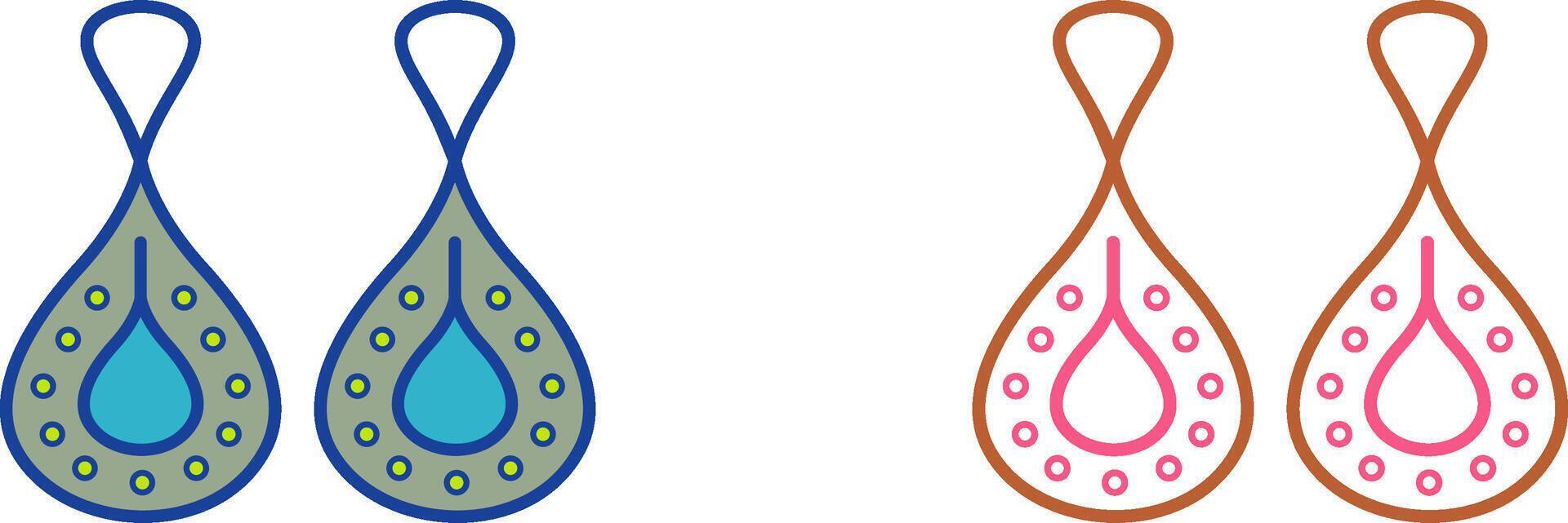 Earring Icon Design vector