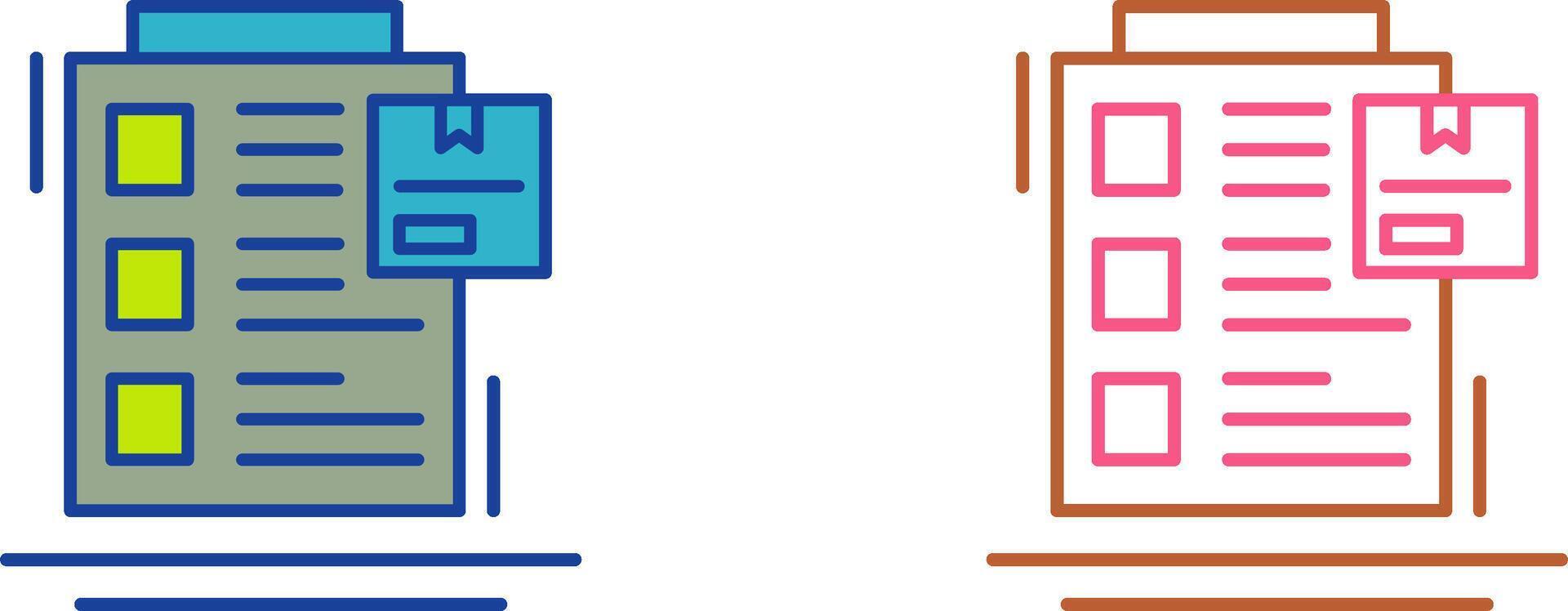 Order List Icon Design vector