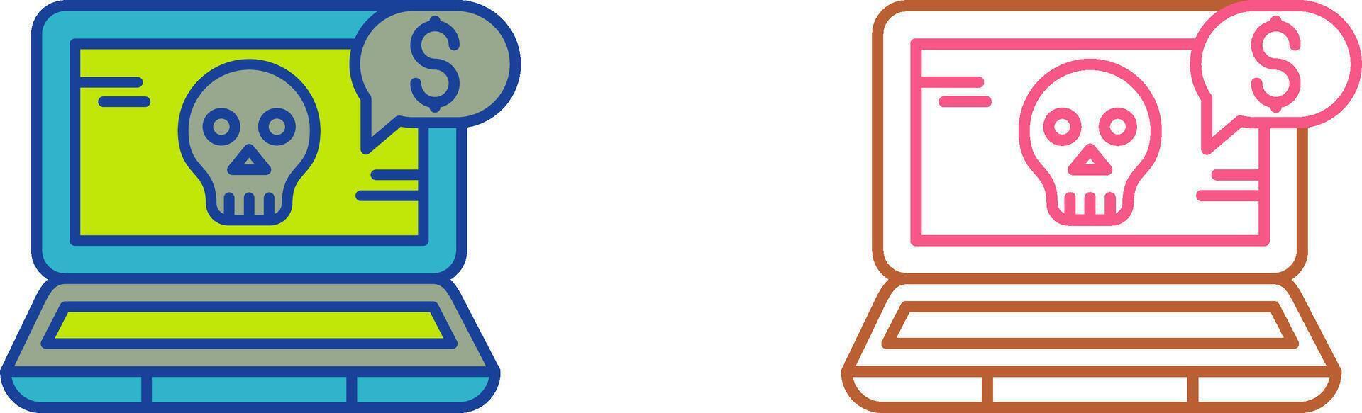 Online Fraud Icon Design vector