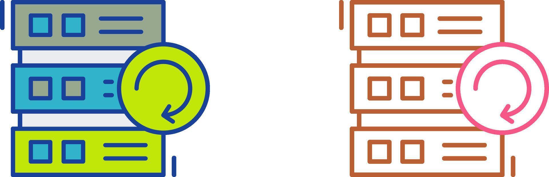 Backup Icon Design vector