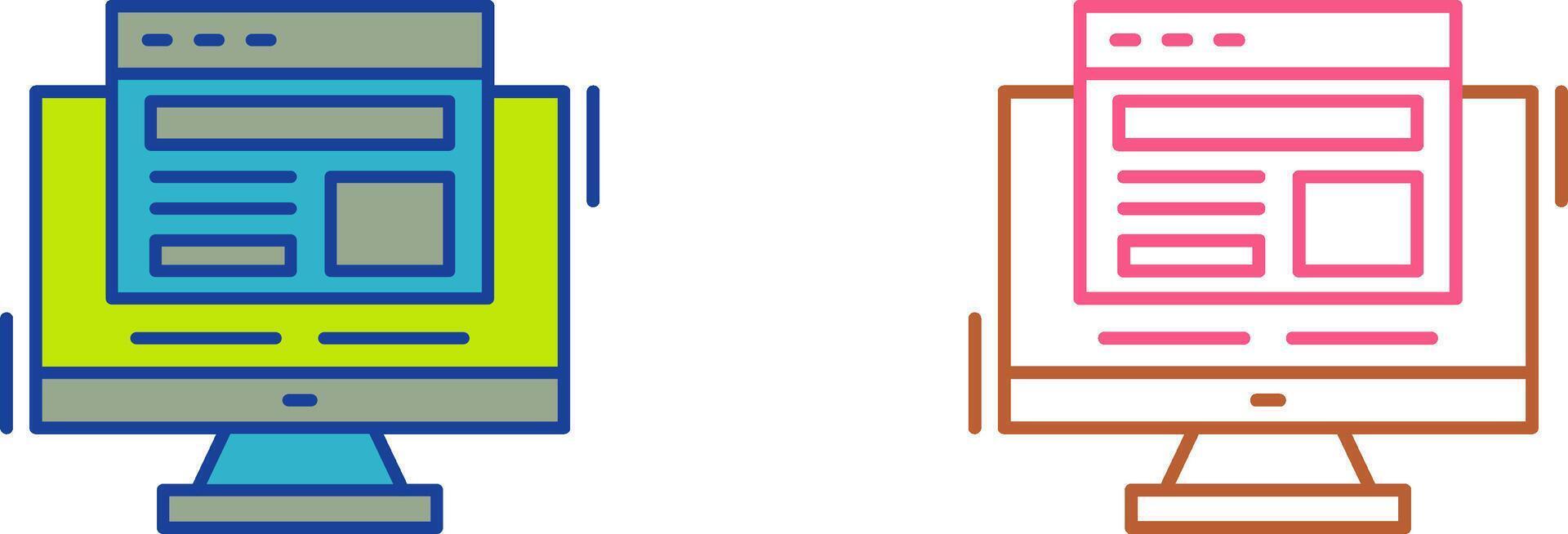 Adaptive Layout Icon Design vector