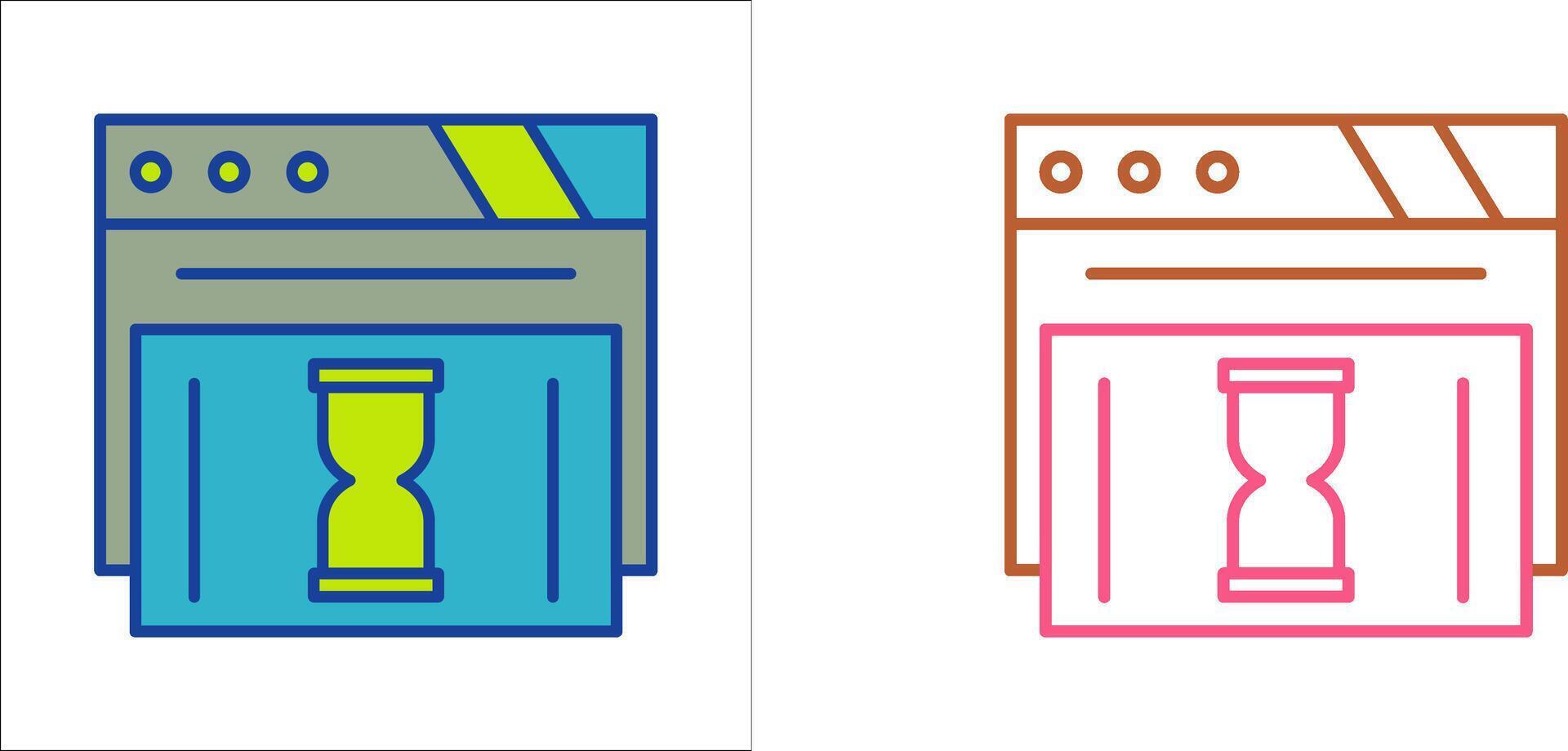 Waiting Icon Design vector