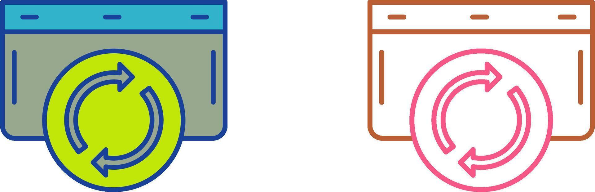 Refresh Icon Design vector