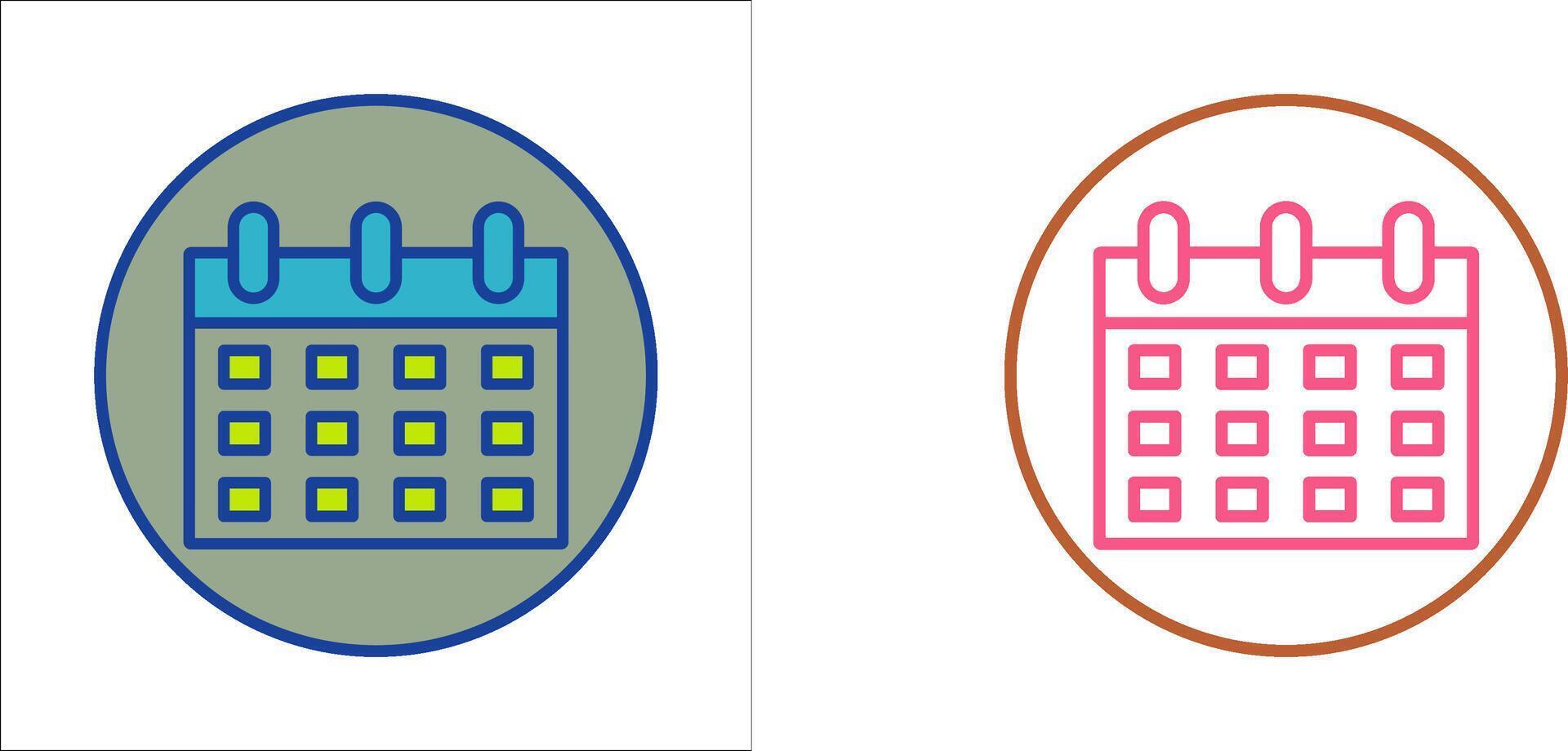 Calendar Icon Design vector