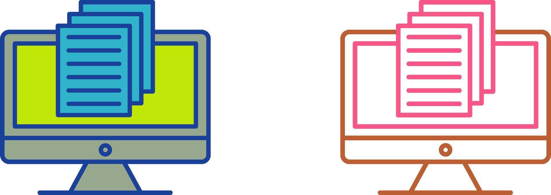 Document Icon Design vector