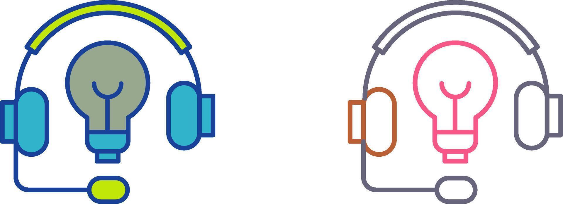 Headphones Icon Design vector