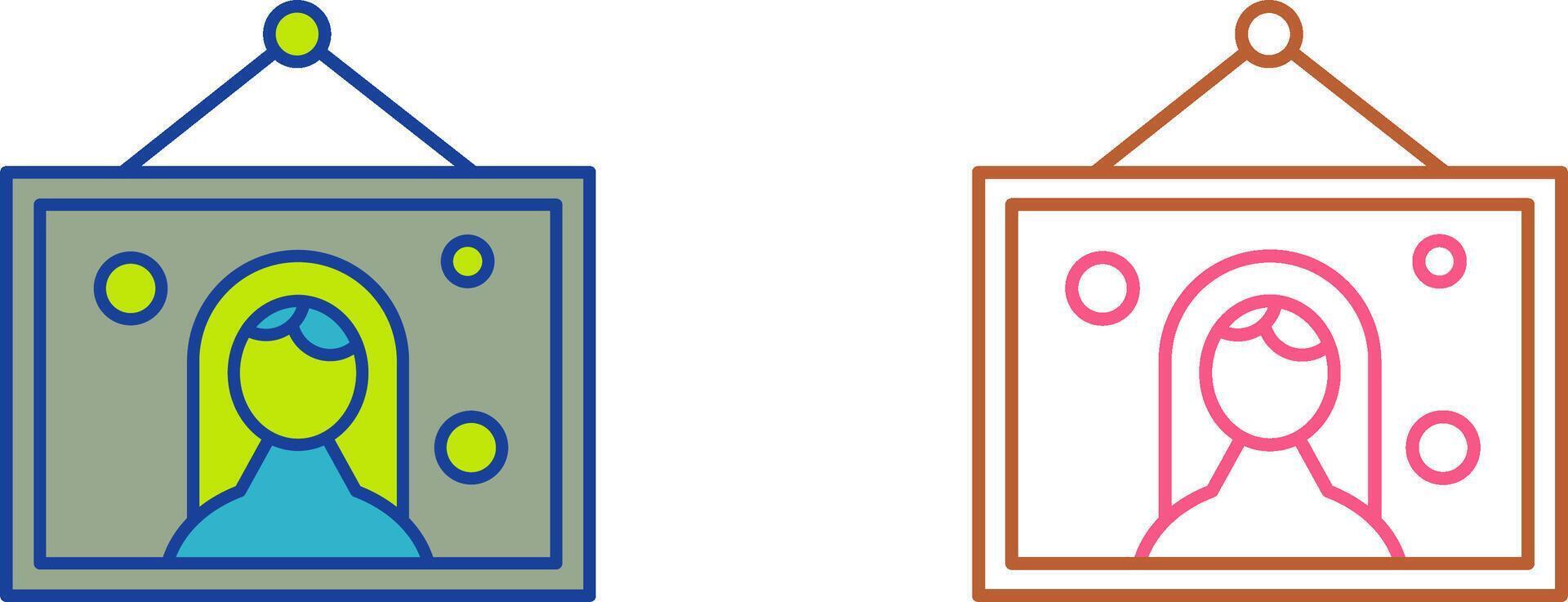 Wedding Photo Icon Design vector