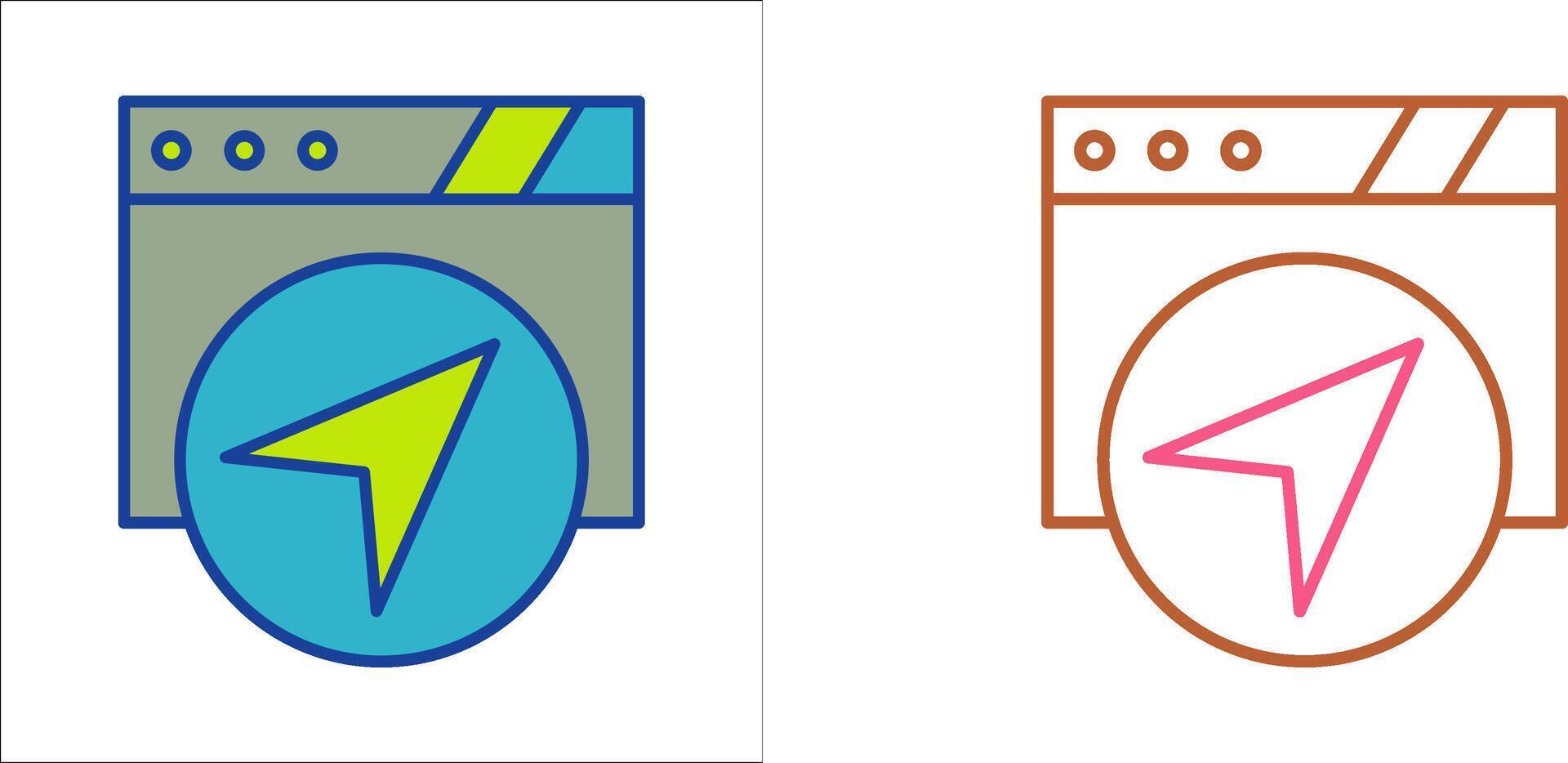 Navigation Icon Design vector