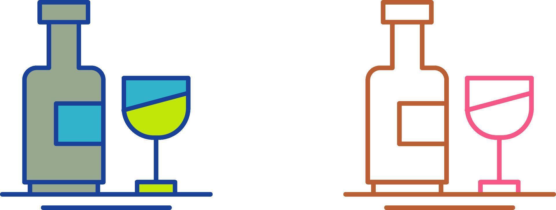 Wine Bottle Icon Design vector