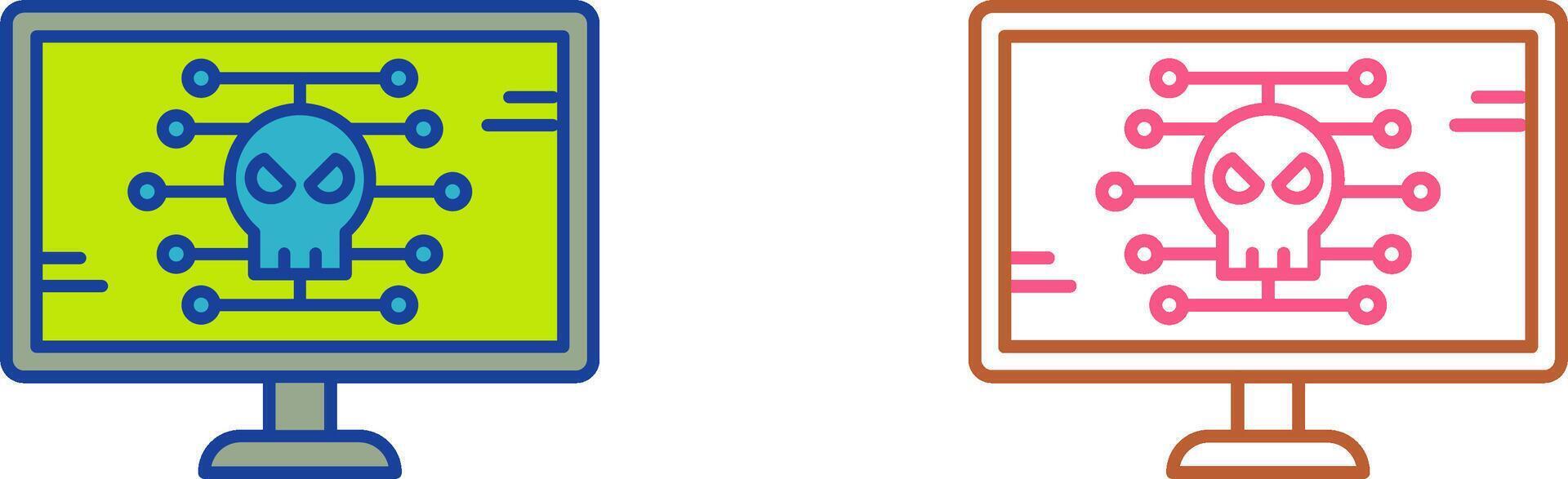 Malware Icon Design vector