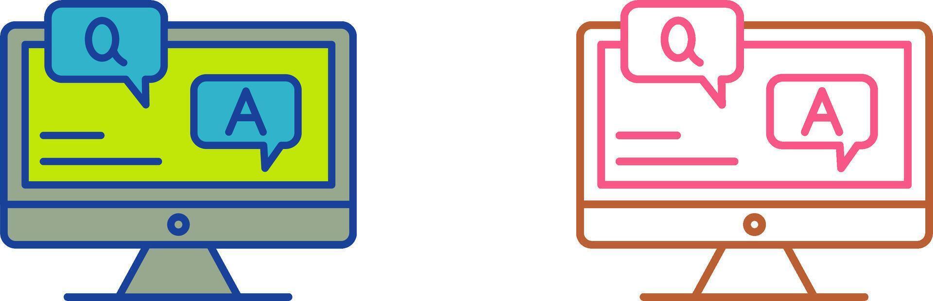 Faq Icon Design vector