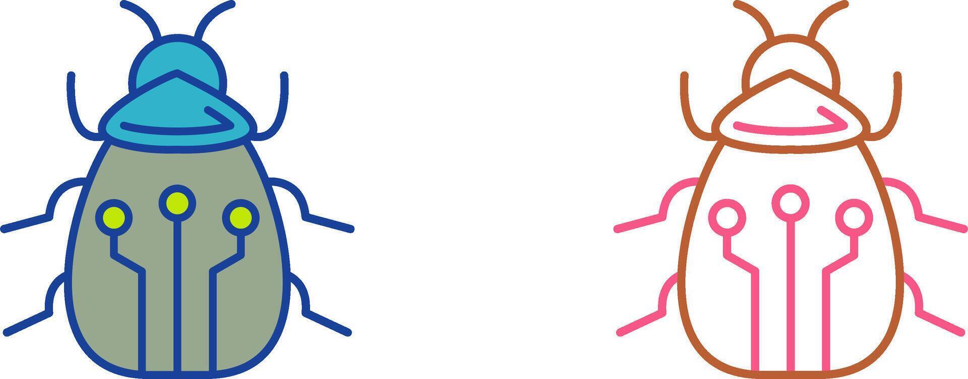 Bug Icon Design vector