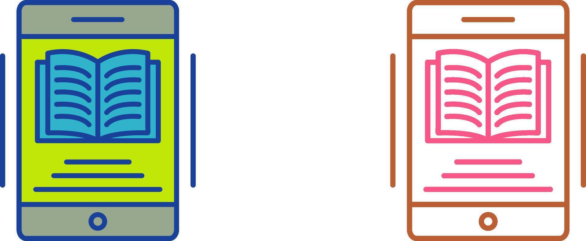 Ebook Icon Design vector