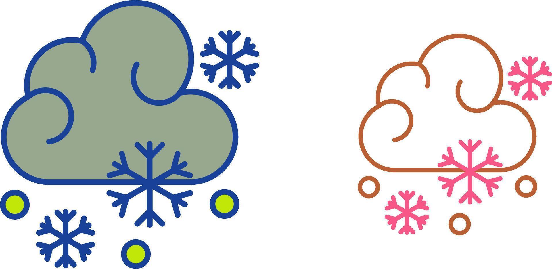 Snowy Icon Design vector
