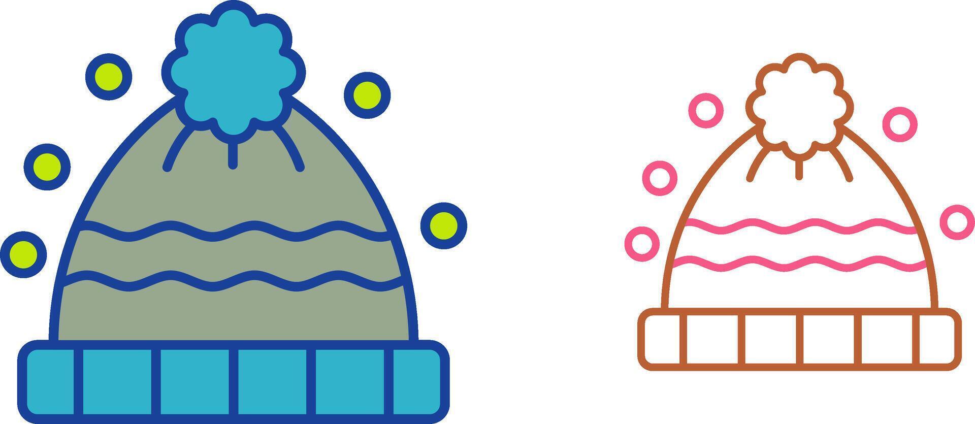 Winter Hat Icon Design vector