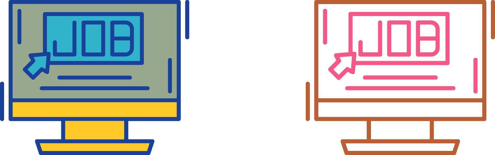 Job Icon Design vector
