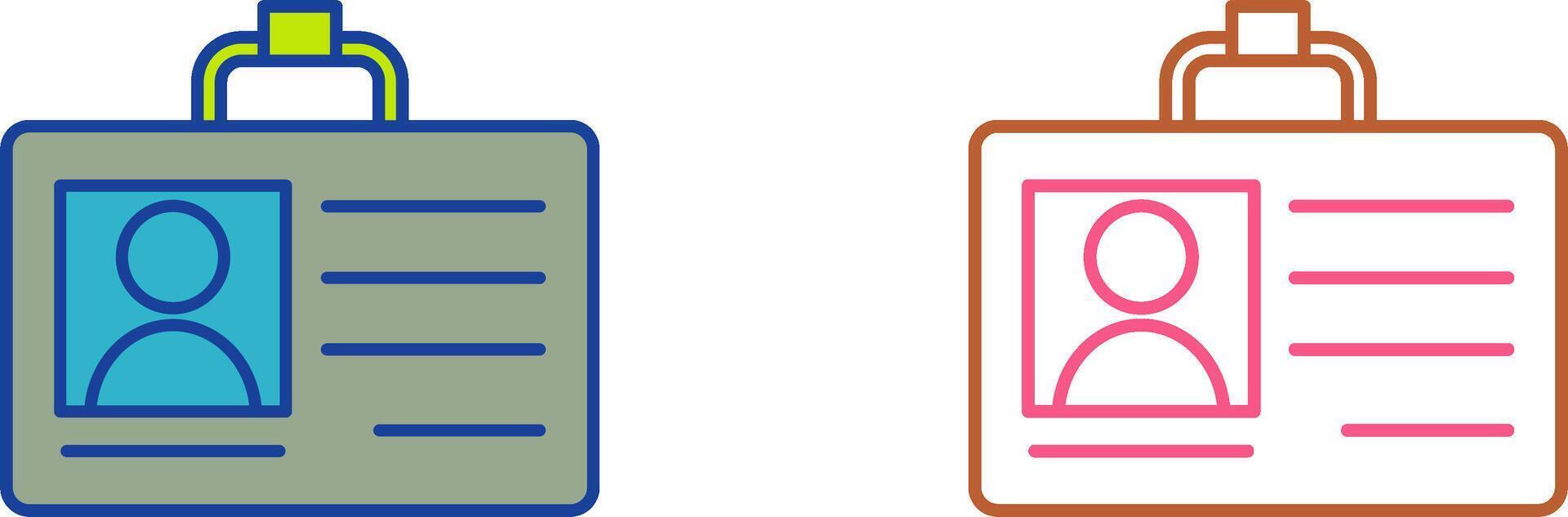 Id Card Icon Design vector