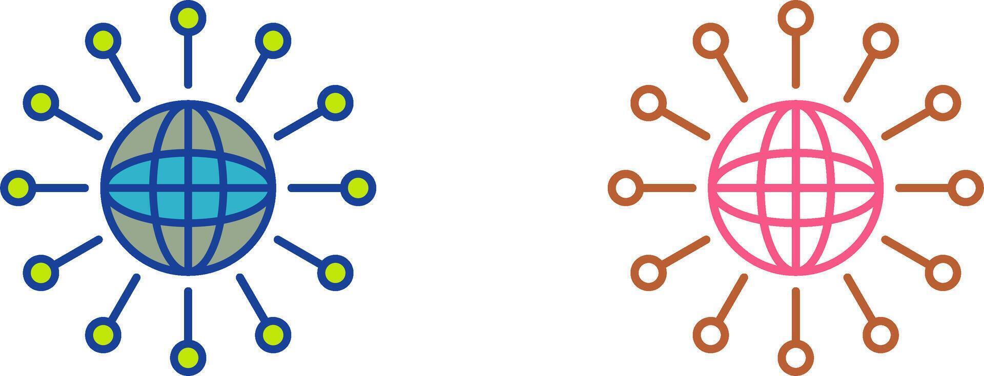 Networking Icon Design vector