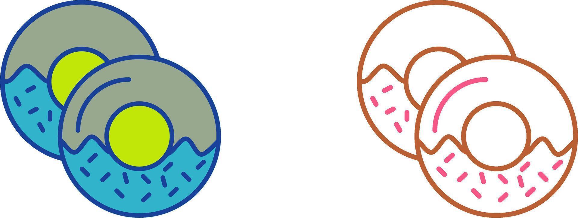 Doughnut Icon Design vector
