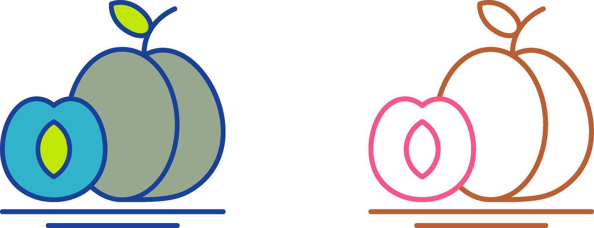 Apricot Icon Design vector