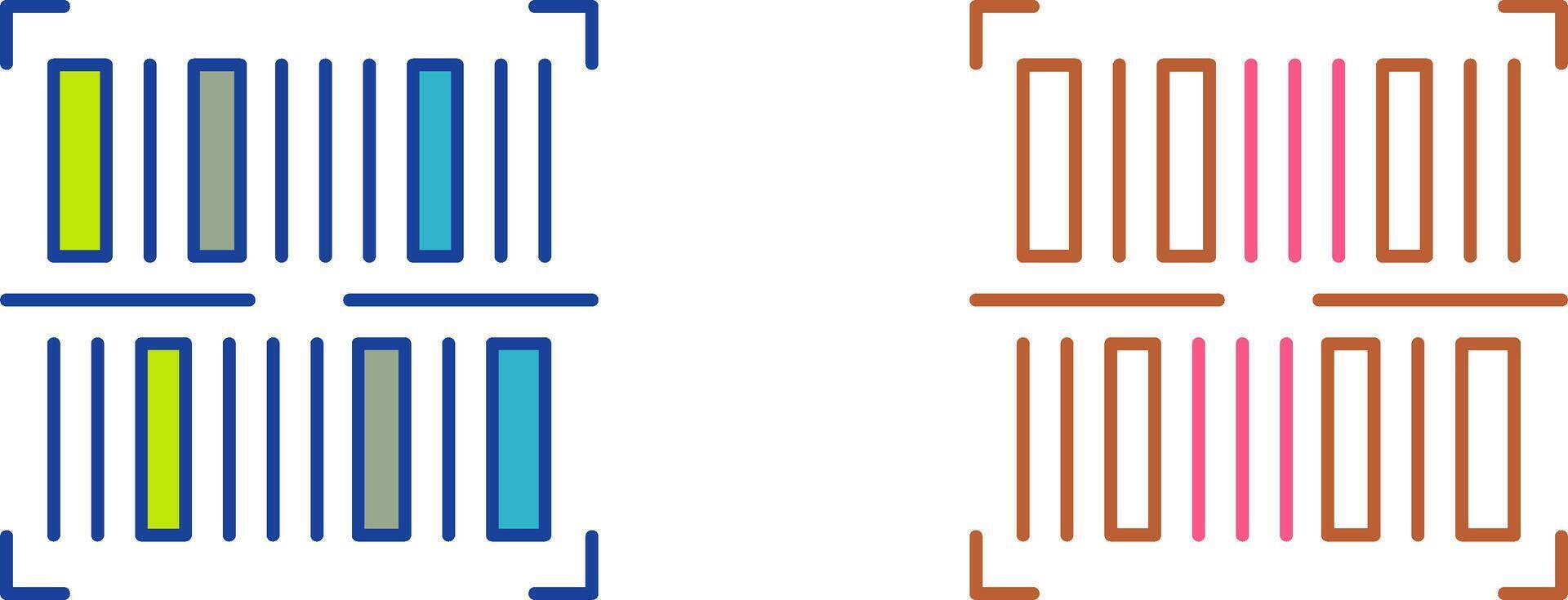 BarCode Icon Design vector