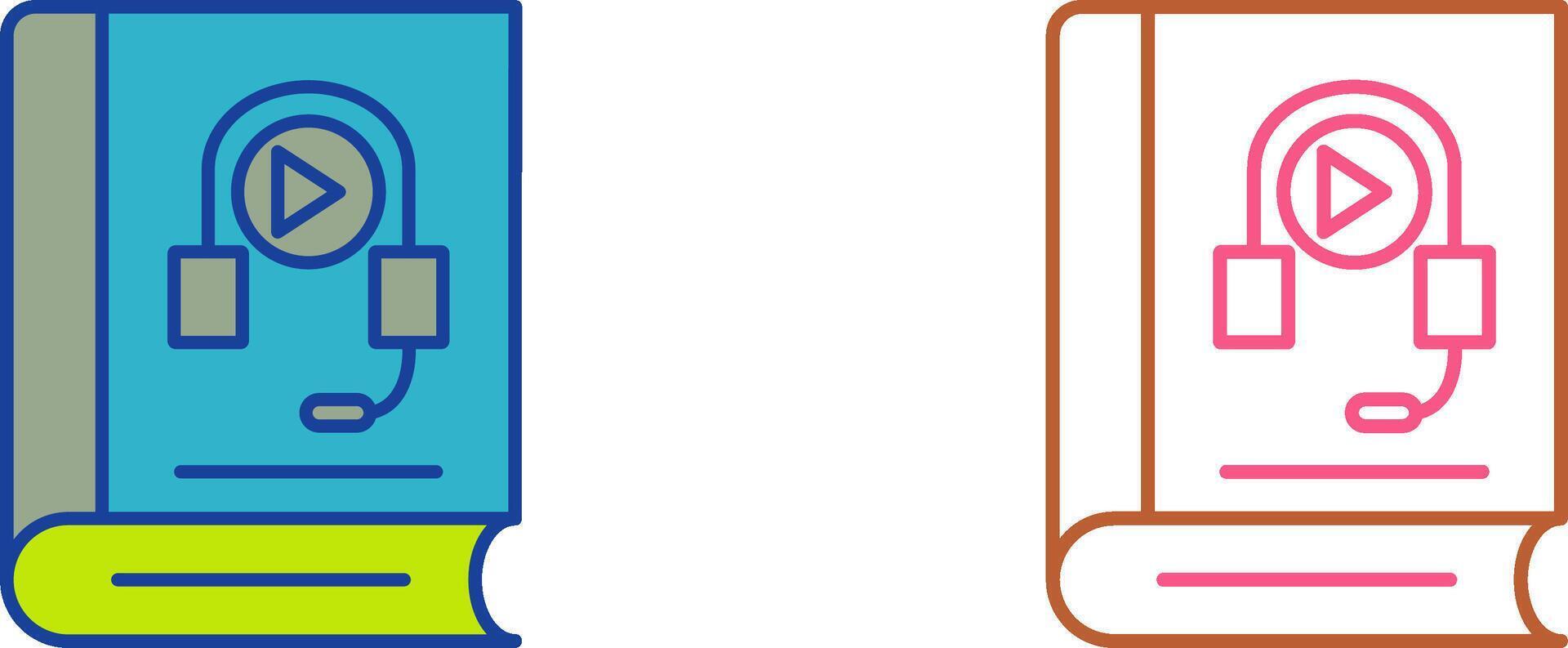 Audiobook Icon Design vector