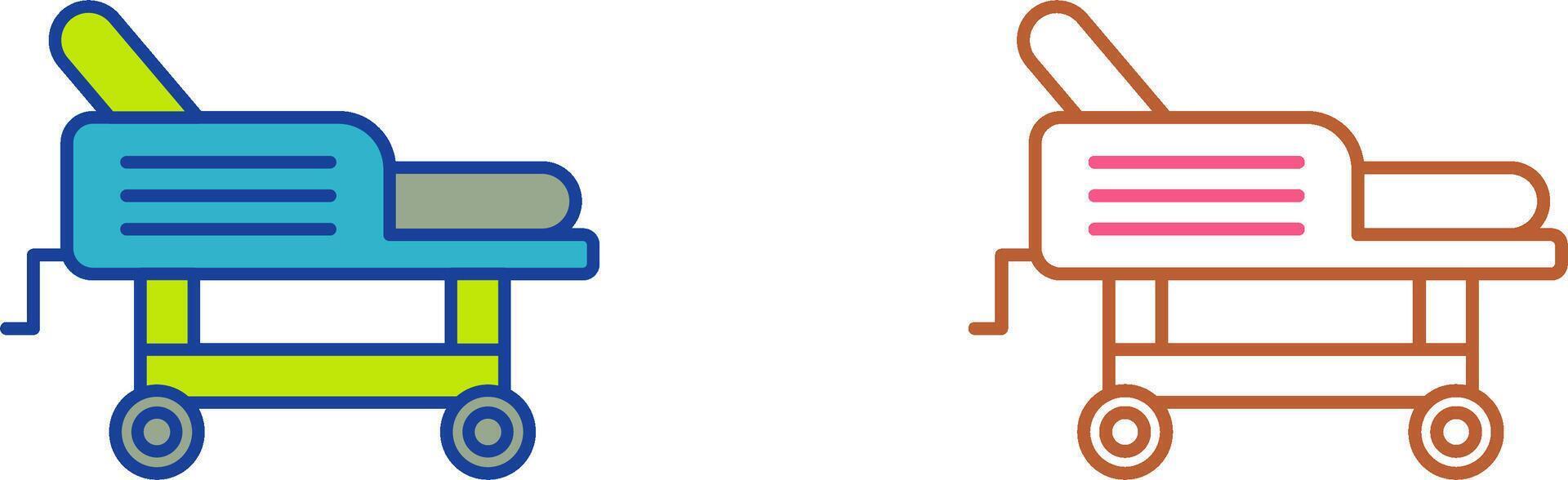 Hospital Bed Icon Design vector
