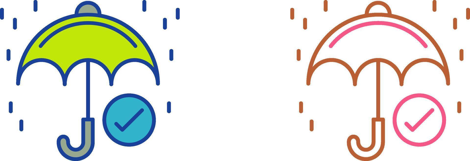 Keep Dry Icon Design vector