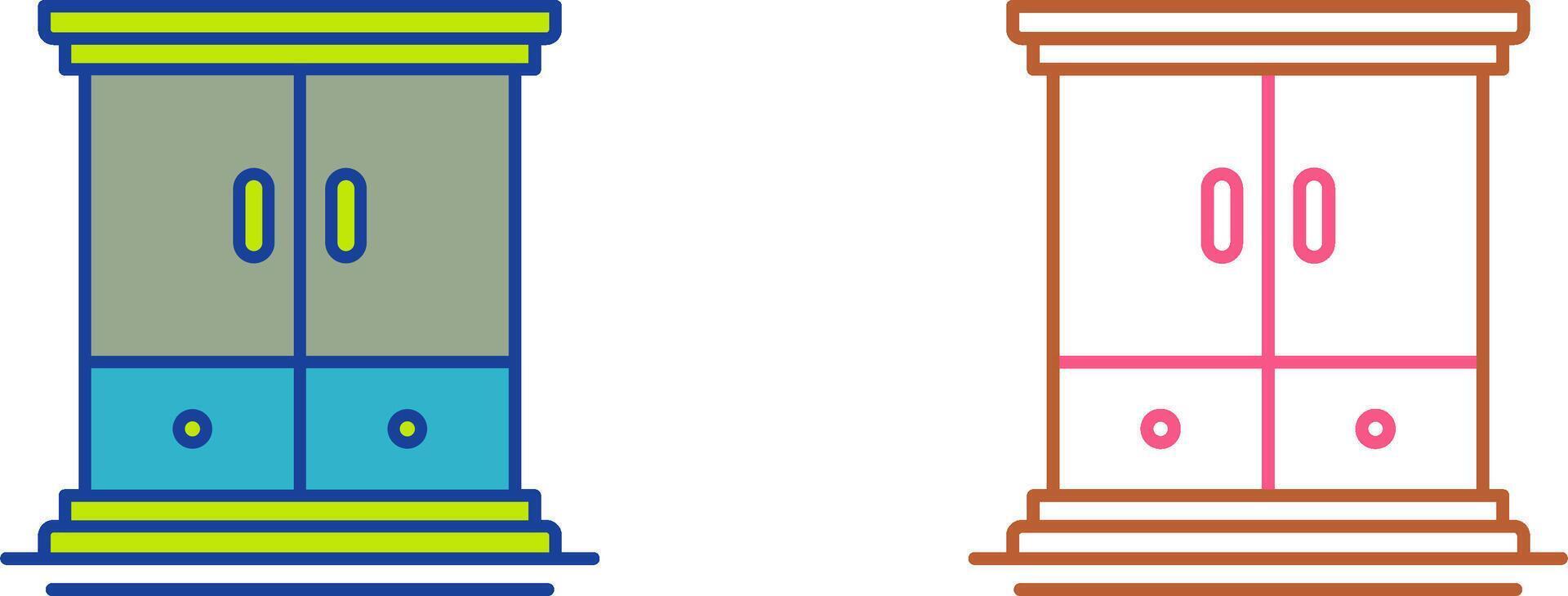Wardrobe Icon Design vector