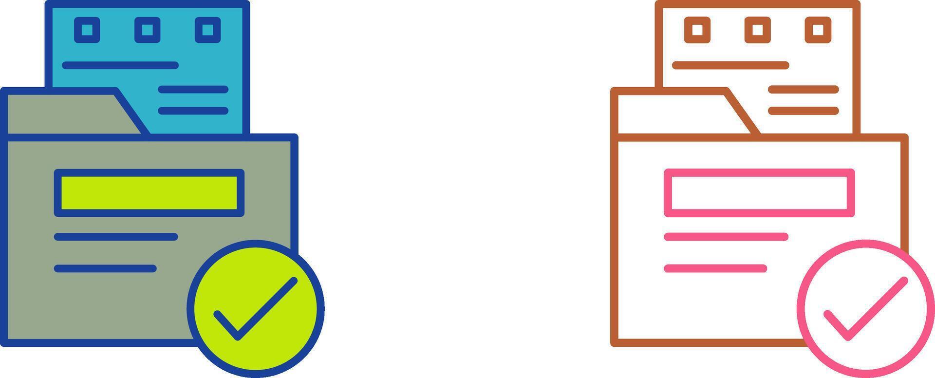 File Protection Icon Design vector