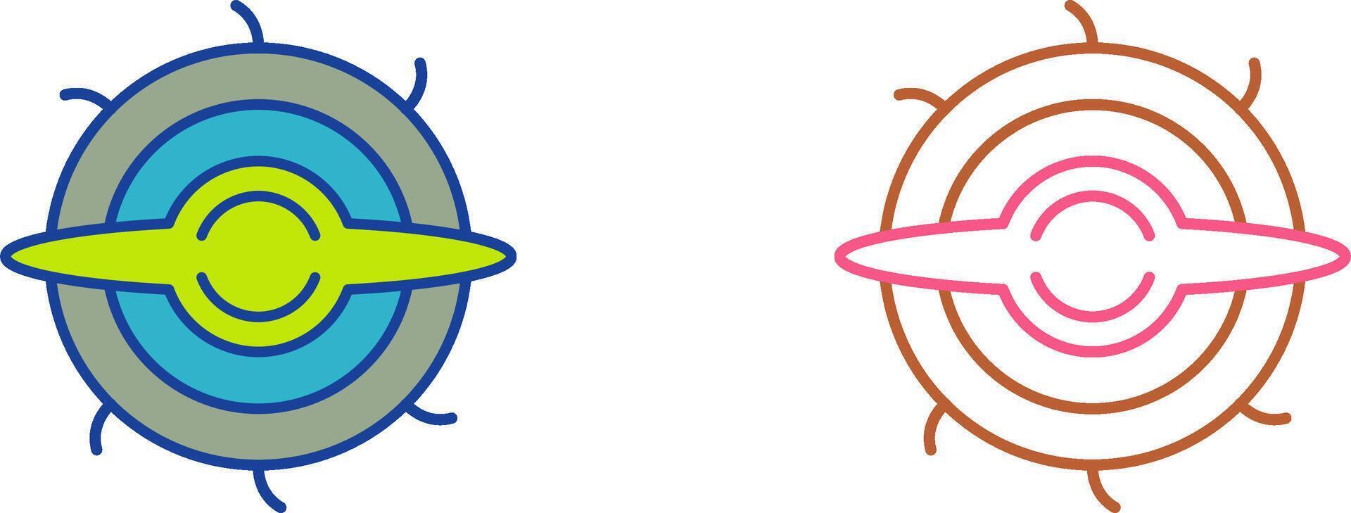 Black Hole Icon Design vector