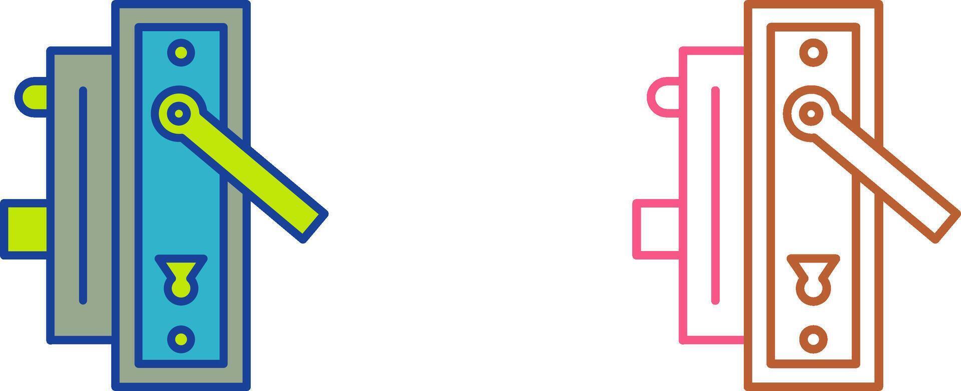 Door Handle Icon Design vector