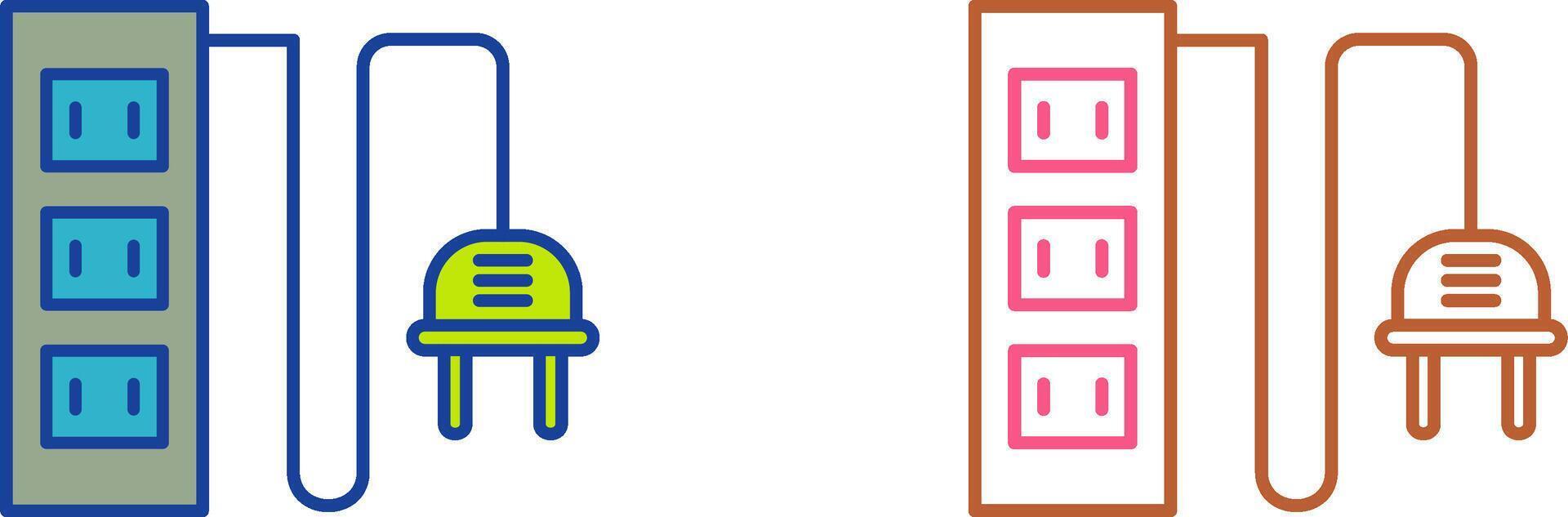 Power Socket Icon Design vector