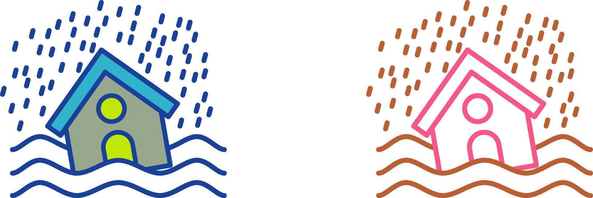 Disaster Icon Design vector