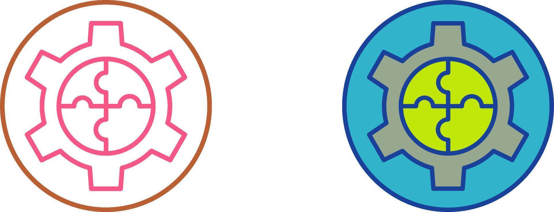 Solution Icon Design vector