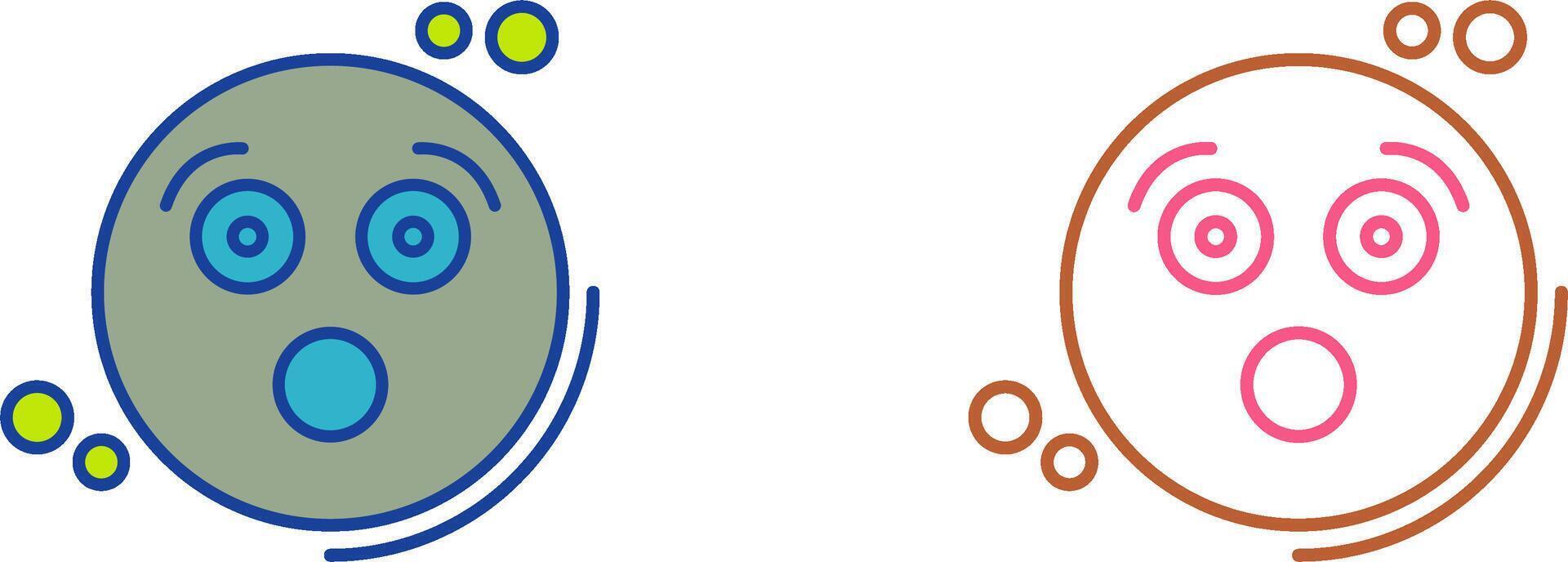Surprised Icon Design vector