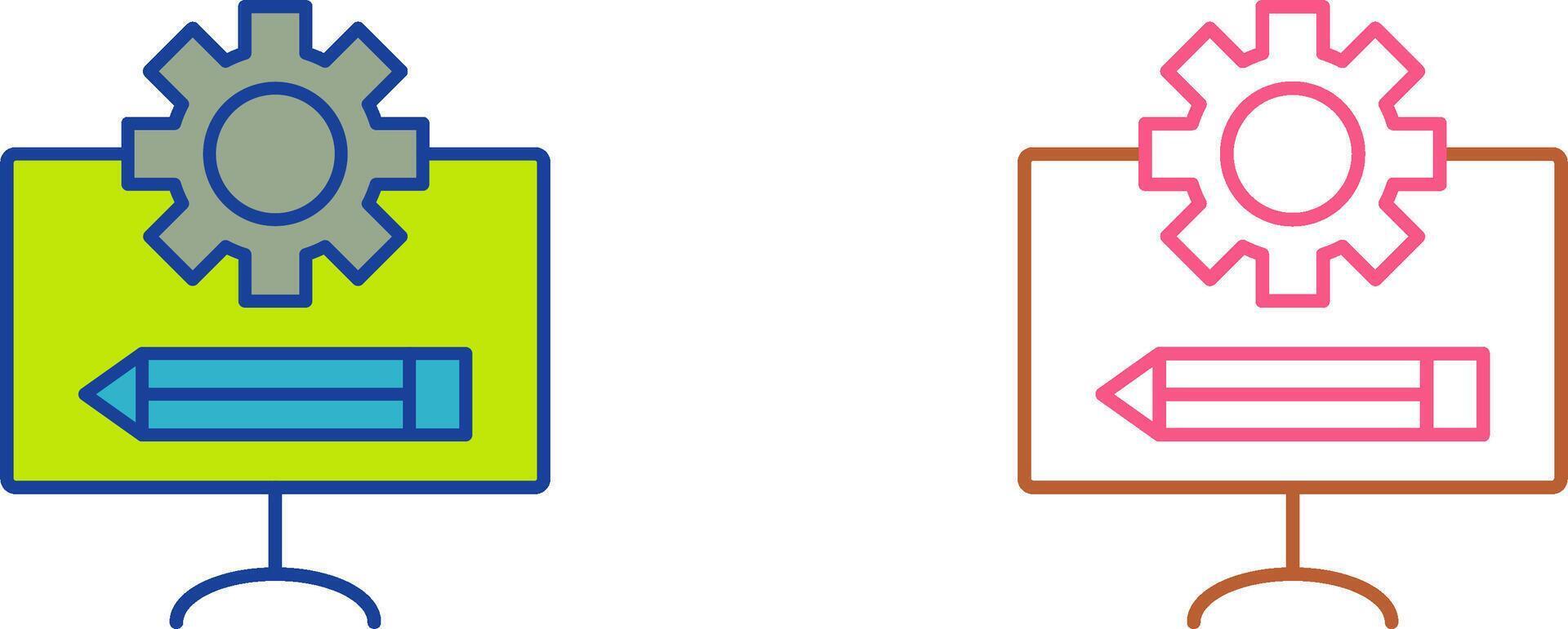 Blueprint Icon Design vector