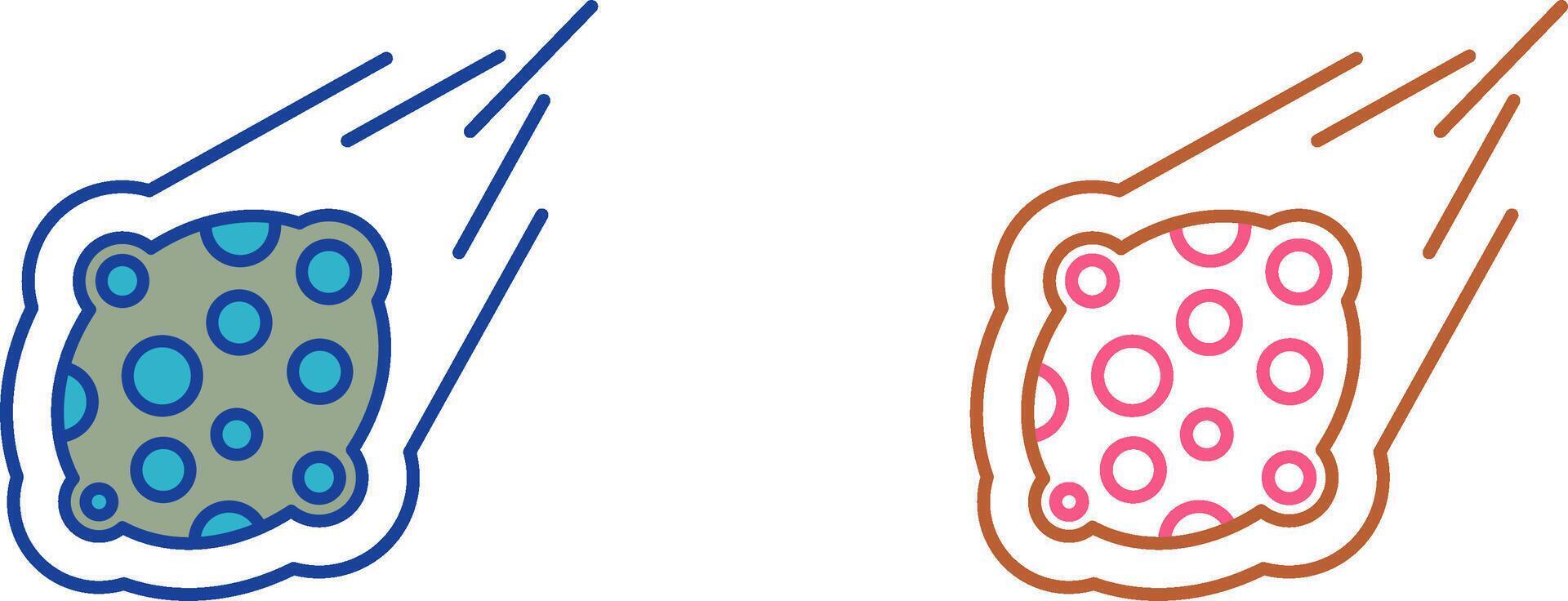 Meteorite Icon Design vector