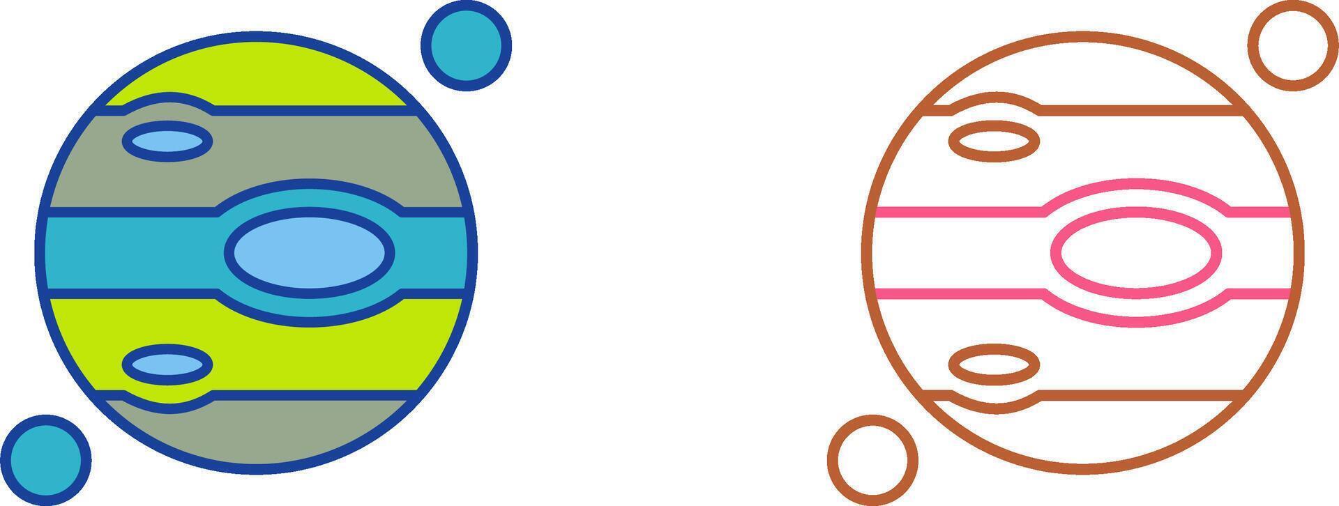 Jupiter Icon Design vector