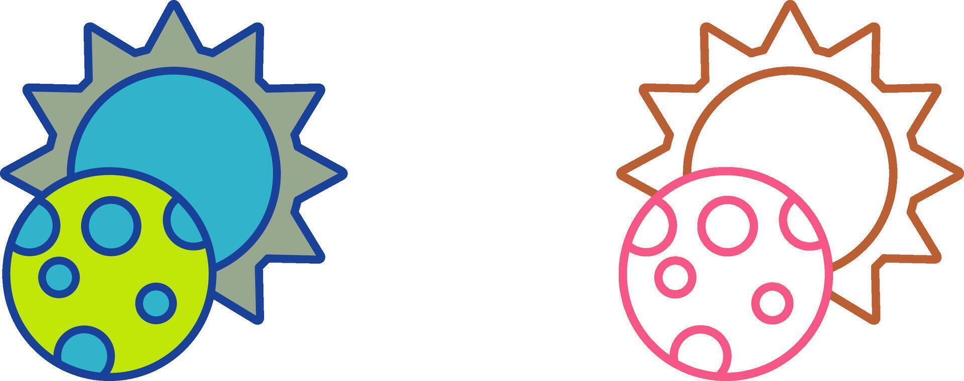 Eclipse Icon Design vector