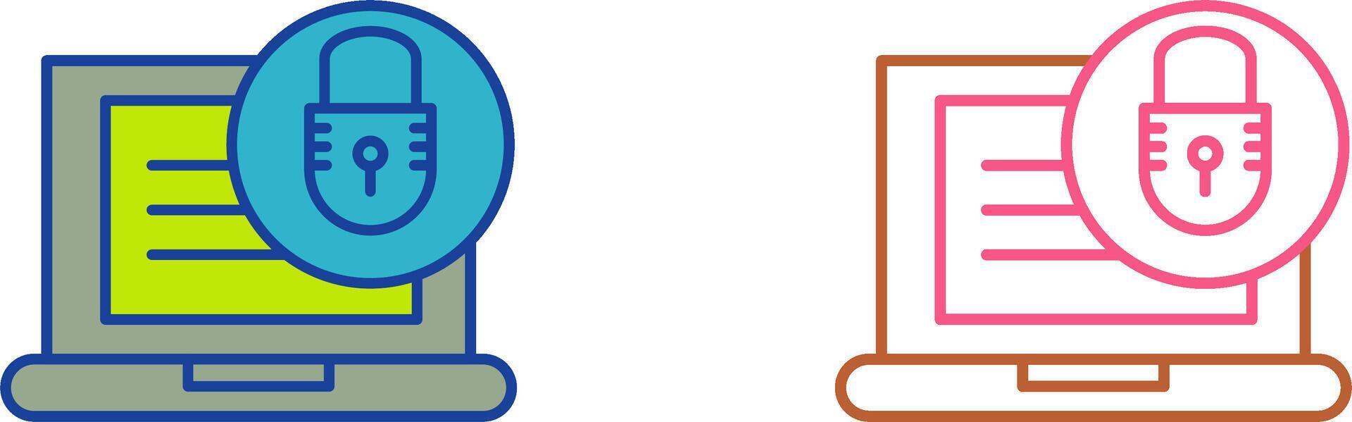 Padlock Icon Design vector